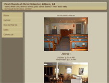 Tablet Screenshot of christiansciencelilburnga.com